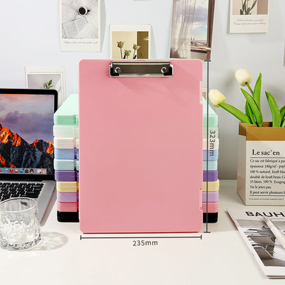 Plastic board folder file box copy writing board storage box A4 data box PP transparent office supplies finishing box