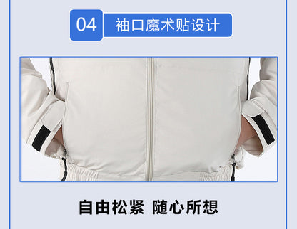 Cross-border New Smart Air-conditioning Clothing Jacket Clothes with Fan Outdoor Work Uniform Labor Protection Duty Fan Clothing
