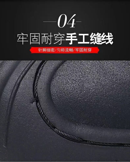 Cold-resistant warm cotton-padded shoes men's warm winter thickened fluff outdoor leather high-top one-piece Northeast snow boots non-slip