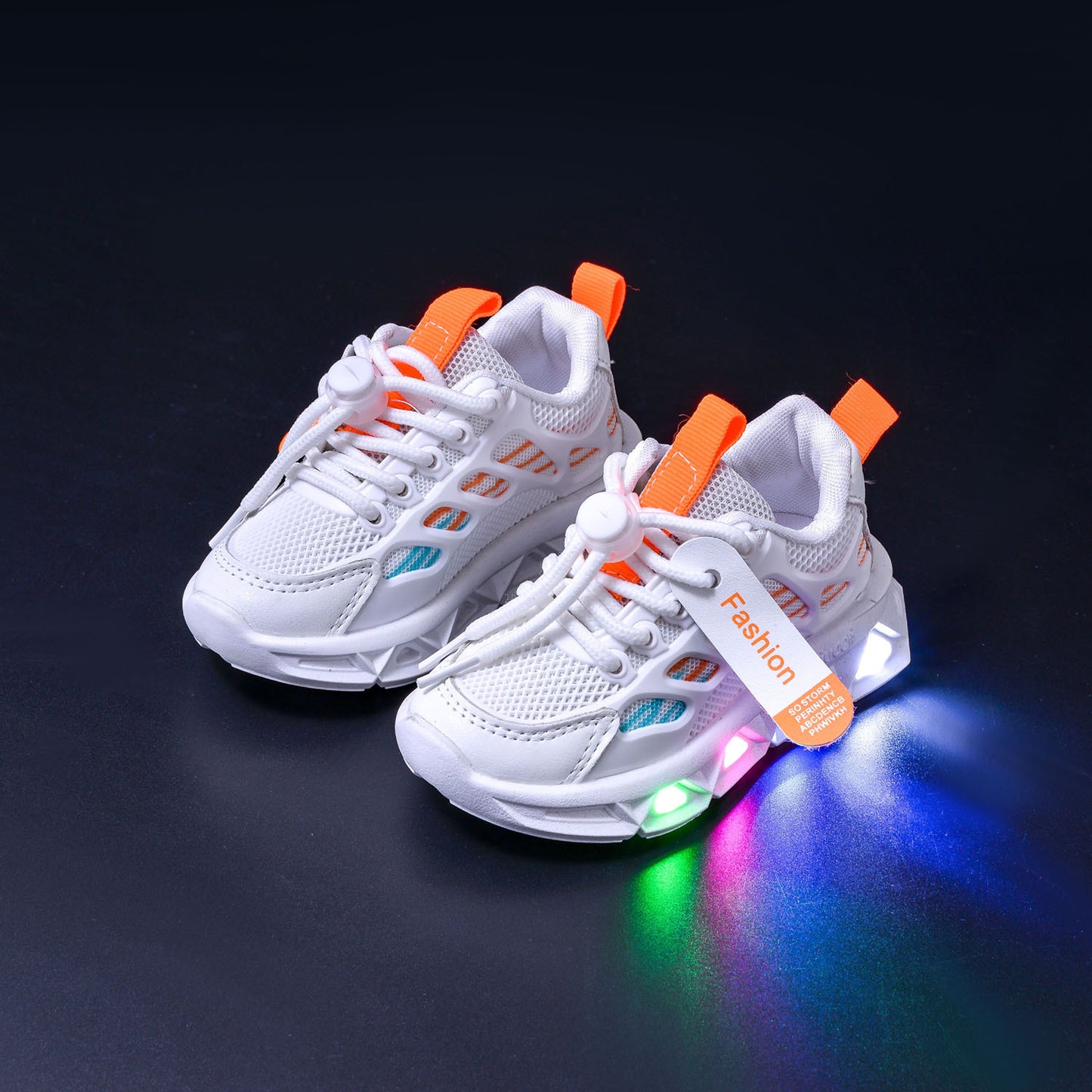 Light-Up Children's Shoes 2025 Spring & Fall New Led Light-Up Soft-Soled Sports Shoes for Small and Medium-Sized Children Women's Fashionable Casual Dad Shoes