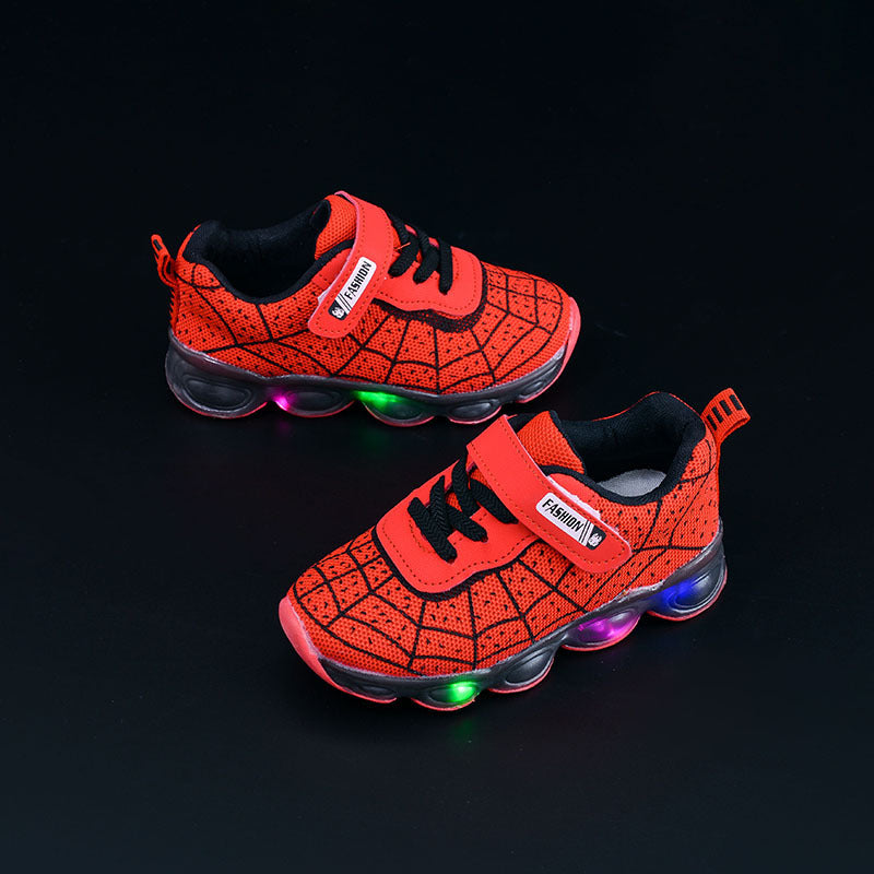 Spring and Autumn Kidsren's Shoes, Kidsren's Luminous Light Shoes, Men's and Women's Running Shoes, Baby Flash Shoes, Led Light-Up Sports Shoes, Mesh