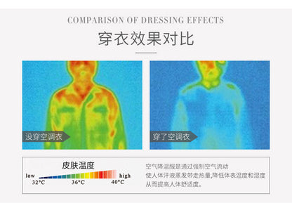 Air-Conditioned Clothing Men's Summer Outdoor Labor Protection Work Clothes Charging Refrigeration Welder High Temperature Heatstroke Prevention Cooling Fan Clothing