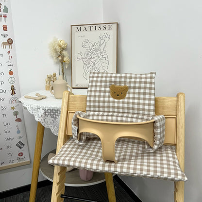 Ins Nordic Style Baby Dining Chair Children's Growth Chair Cushion Baby Dining Chair Cushion Waterproof and Urine-proof Sitting