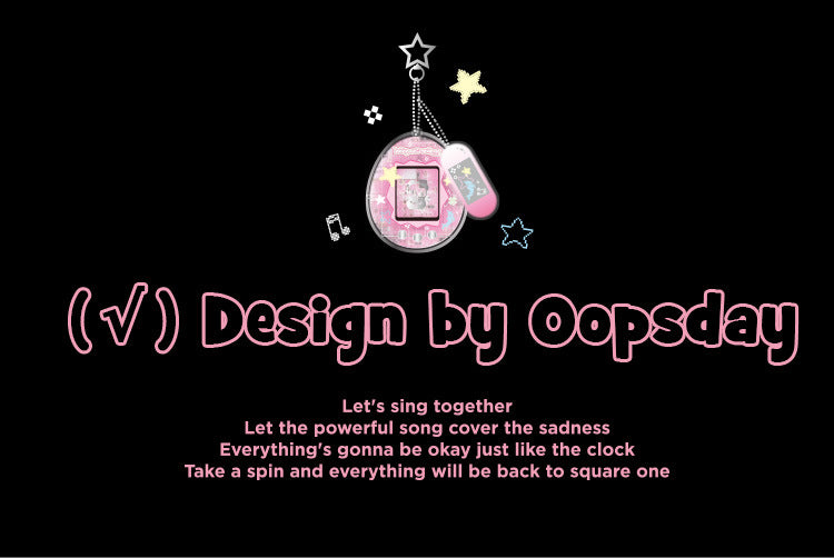 OOPSDAY Rest Day Tamagotchi Inch Photo Card Set American Vintage Hanging Star Chaser Mini Card Set