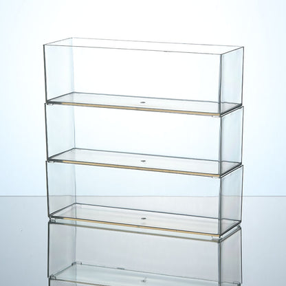Desktop Storage Box Drawer Built-in Partition Transparent Acrylic Narrow Long Rectangular Cosmetic Workstation Kitchen