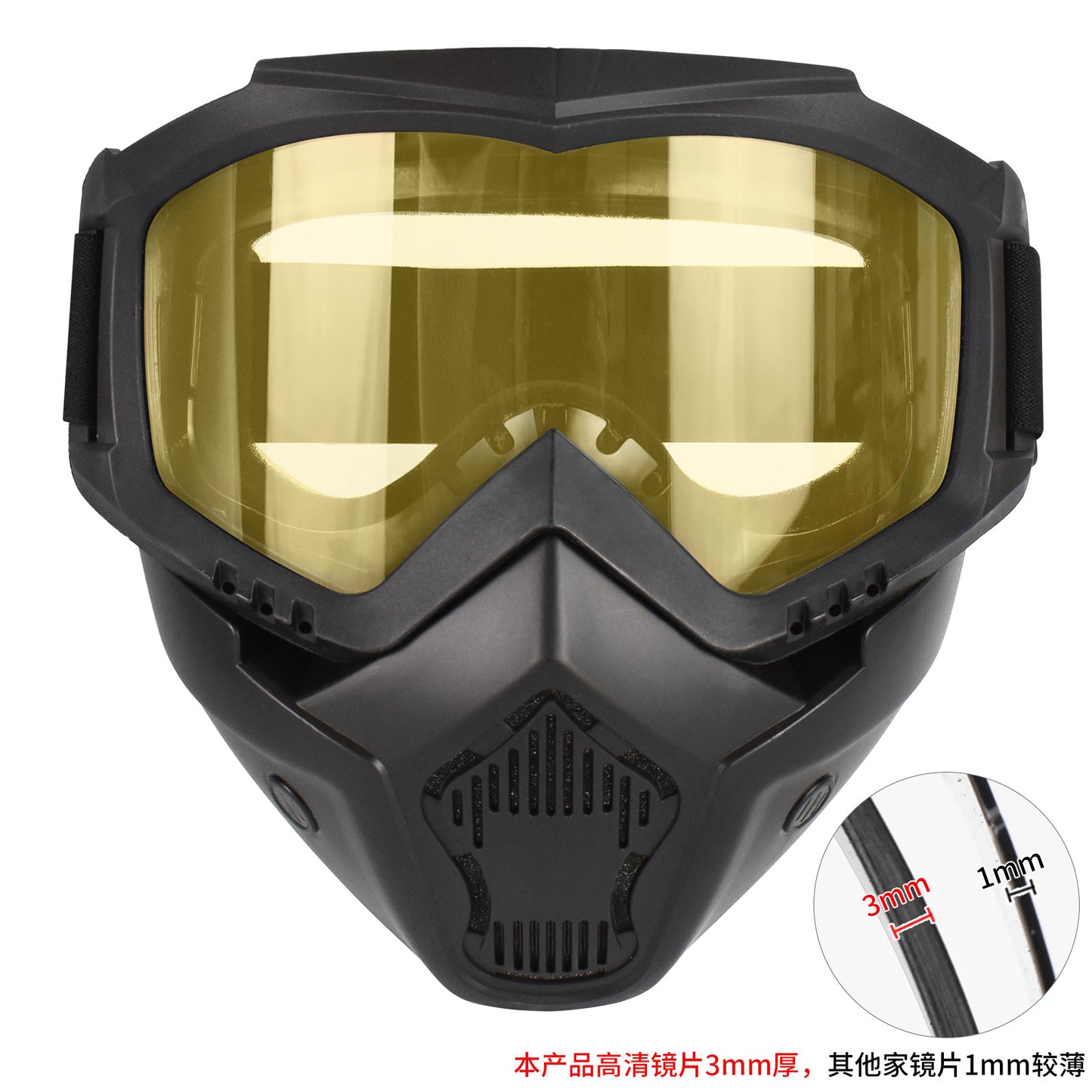 Zlang tactical mask outdoor riding cross-country skiing goggles mask lens 3mm outdoor CS protective equipment
