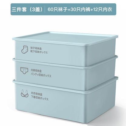Household Intimates and Socks Storage Box Plastic Cosmetics Organizer Storage Intimates Bra Intimates Compartment Storage Box