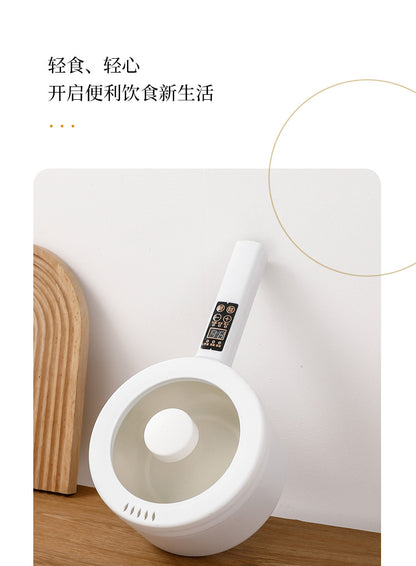 Electric Cooking Pot Intelligent Multi-Function Long Handle Single Handle Small Electric Pot Student Dormitory Electric Hot Pot Electric Cooking All-In-One Pot for Home Use