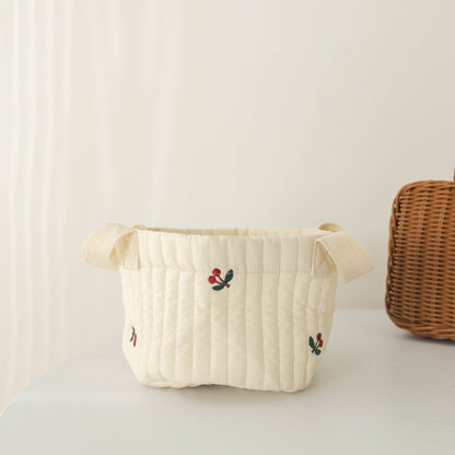 Ins Storage Basket Baby Diaper Clothes Toy Fixing Bag Bedding Storage Multi-use Storage Bag
