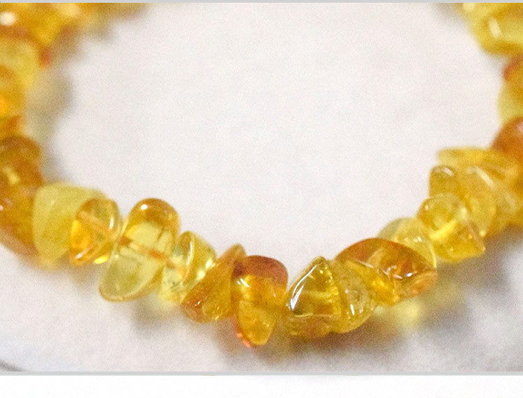 Amber Beeswax Bracelet Women's High-end Sense New Chinese Bracelet Wenchuang First Jewelry Natural Real Cross-border One-Piece Hair