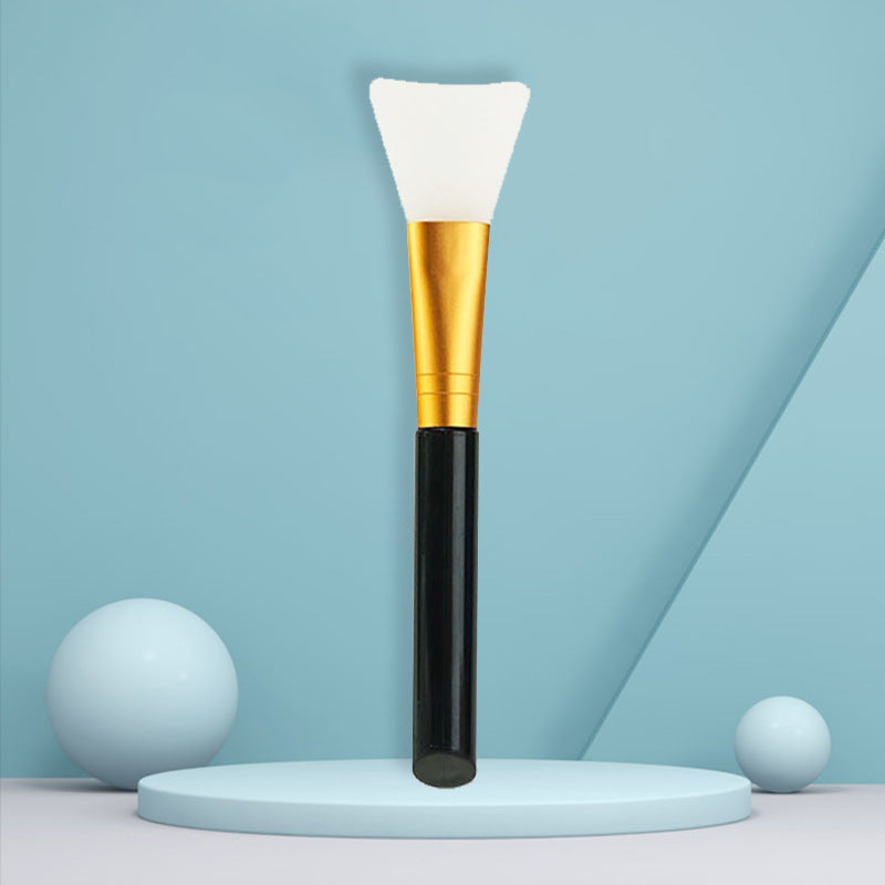 Single Pack of Facial Mask Brush, Lipstick Grinding, White Rod, Two-Color Hollow Mask Brush, Makeup Brush, Beauty Salon