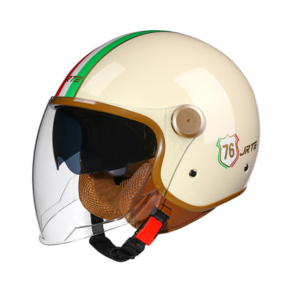3c certified motorcycle helmet electric car helmet Harley universal battery car Four Seasons universal personality half helmet
