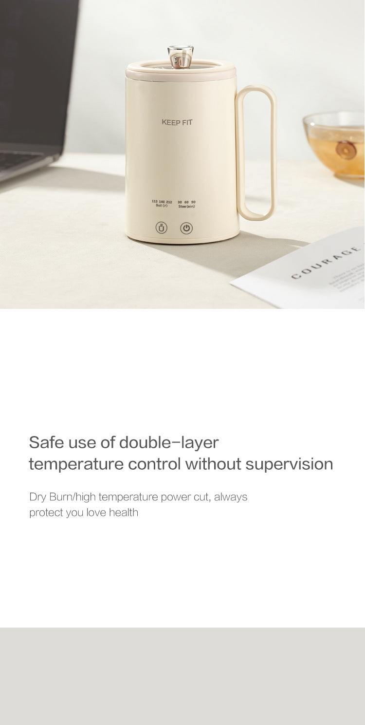 Portable Boiling Cup for Tea Mini Timing Electric Stew Kettle Electric Stew Health Cup Stew and Boiling Integrated Automatic Electric Boiling Cup
