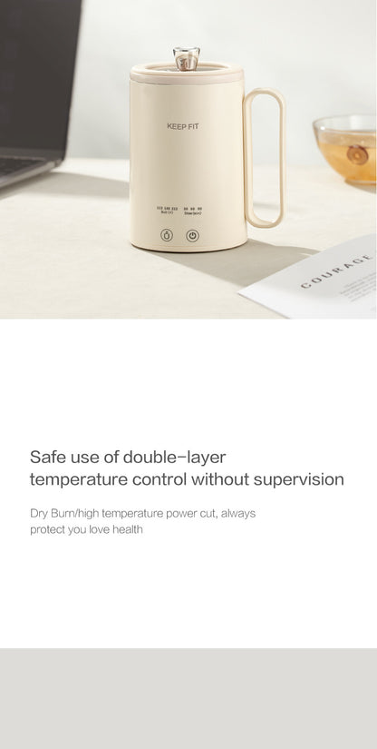 Portable Boiling Cup for Tea Mini Timing Electric Stew Kettle Electric Stew Health Cup Stew and Boiling Integrated Automatic Electric Boiling Cup