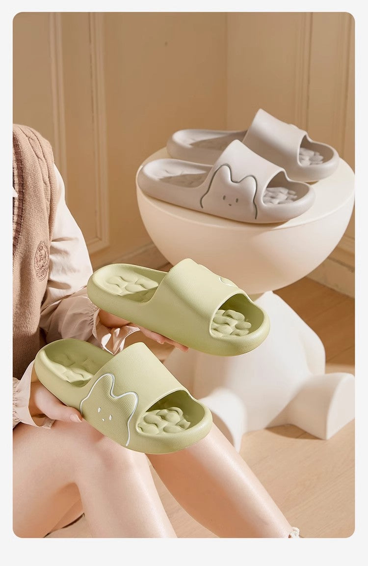 Cross-Border Online Sales Slippers for Men Summer 2025 New Indoor Home Non-Slip Silent Thick-Soled Cute Sandals for Women