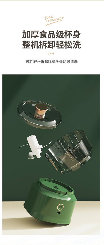 Electric Garlic Beater Stuffing Mashed Meat Garlic Mashed Garlic Household Supplementary Food Garlic Beater Multifunctional Cooking Machine Kitchen Tools