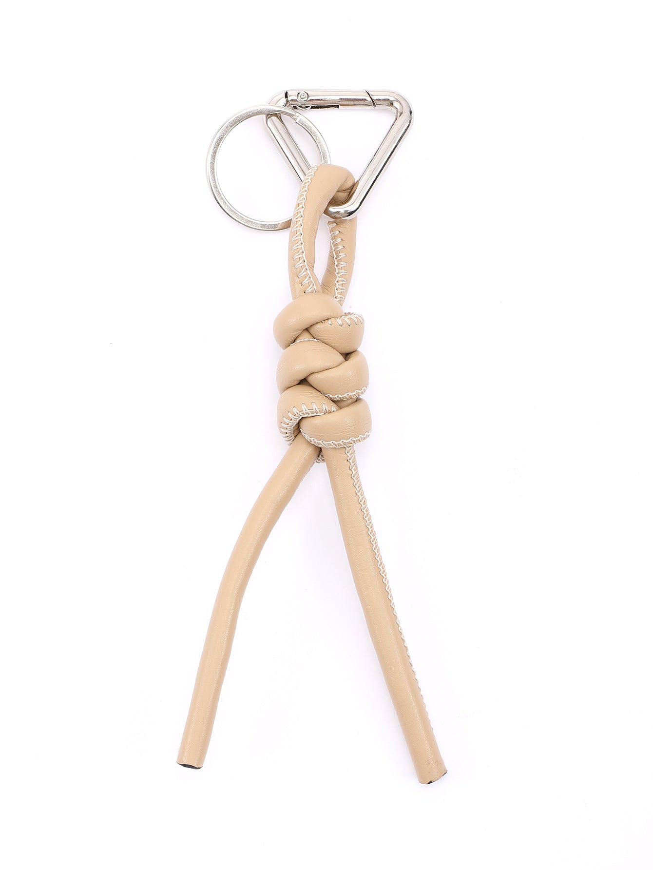 New triangle key chain PU hand-woven diamond key ring bag pendant key chain