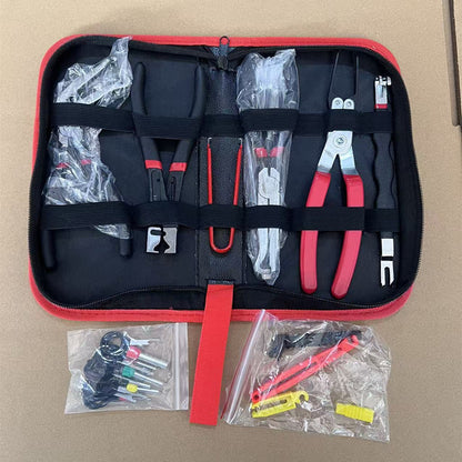 Red and black elbow 60 degree power-off pliers bolt pliers multi-purpose pliers car oil pipe separation harness pliers cross-border pliers