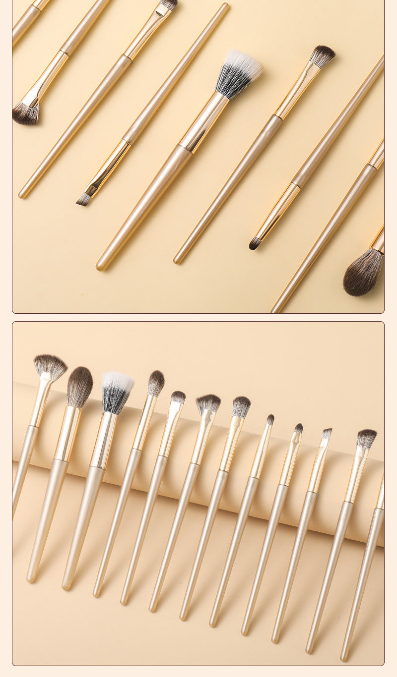 Source Manufacturer Makeup Brush Cangzhou 15 Pieces Gilt Eye Brush Blade Eyebrow Brush