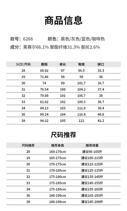 Lyocell Tencel Casual Pants for Men, New Summer Thin Straight-Leg Drapey Wide-Leg Pants, Loose Sports Ice Silk Long Pants
