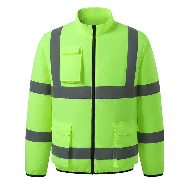 New Summer Fan Clothes Construction Site Cooling Air-Conditioning Clothes Outdoor Reflective Strip Air-Conditioning Clothes Men's Style with Fan