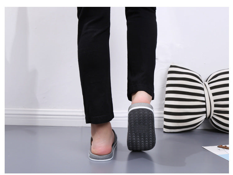Summer Pvc Bathroom Slippers Home Cartoon Couple Slippers Indoor Cute Bath Non-Slip Sandals Women's Stall