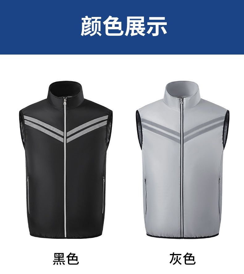 Cross-Border Supply of Intelligent Heatstroke Prevention Refrigeration Air-Conditioning Clothing Summer Cooling Fan Vest Outdoor Sun Protection Ice Vest Clothing