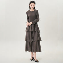 Miyake Hot Selling Dress Commuting Women's Summer Design Niche Drape Temperament Fashionable Elegant Tassel Midi Skirt