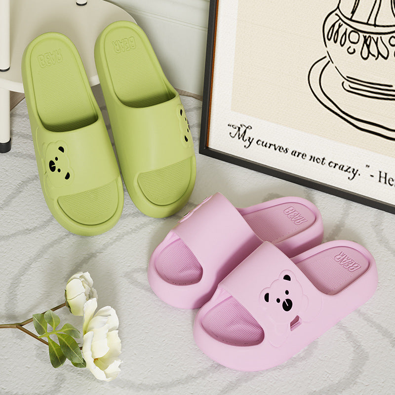 Eva Slippers Women's Summer New Style Wearing Indoor Home Bathing and Shit Feeling Sandals and Slippers Women's Summer Household
