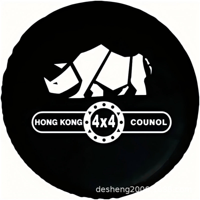Source factory car tire protective cover tire cover spare tire cover protective cover thickened tire cover all black tire cover