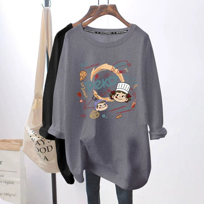 Breastfeeding Top Autumn Base Shirt Hot Mom's Out-of-the-way Breastfeeding Long-sleeved T-shirt for Spring and Autumn Postpartum Breastfeeding Clothes