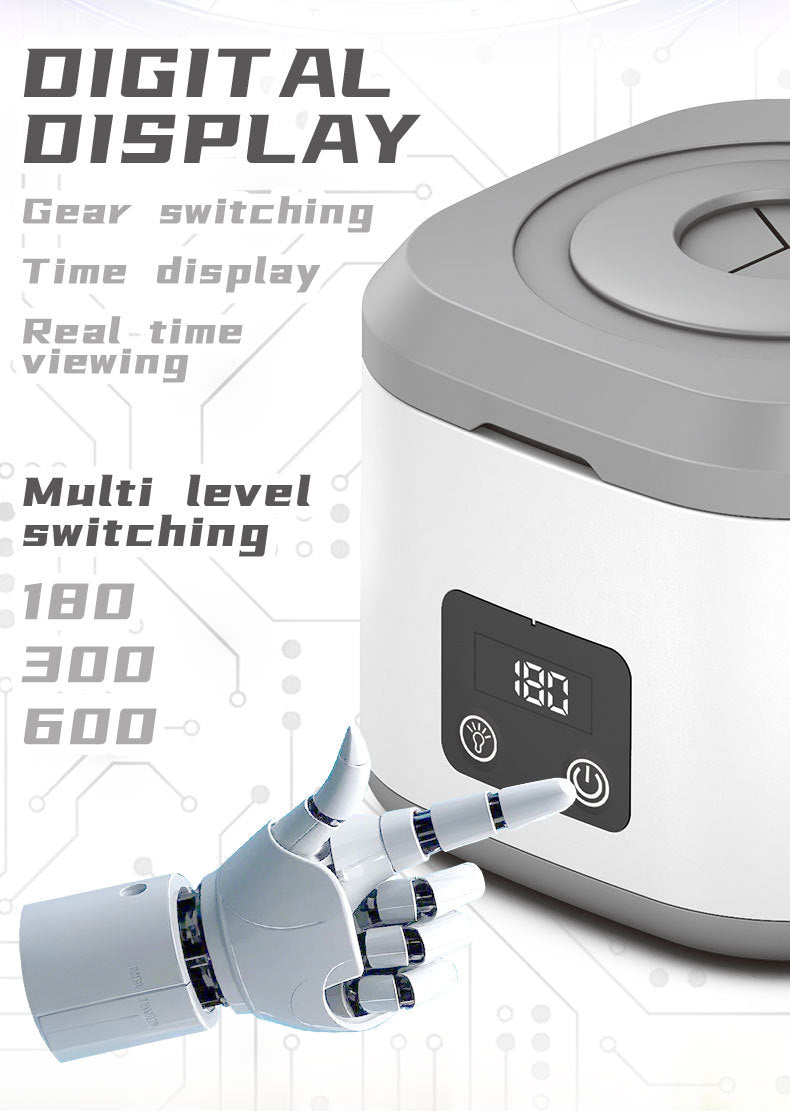 Cross-Border Amazon Ultrasonic Denture Cleaning Machine Uv Ultraviolet Ultrasonic Cleaning Machine Household Jewelry Braces