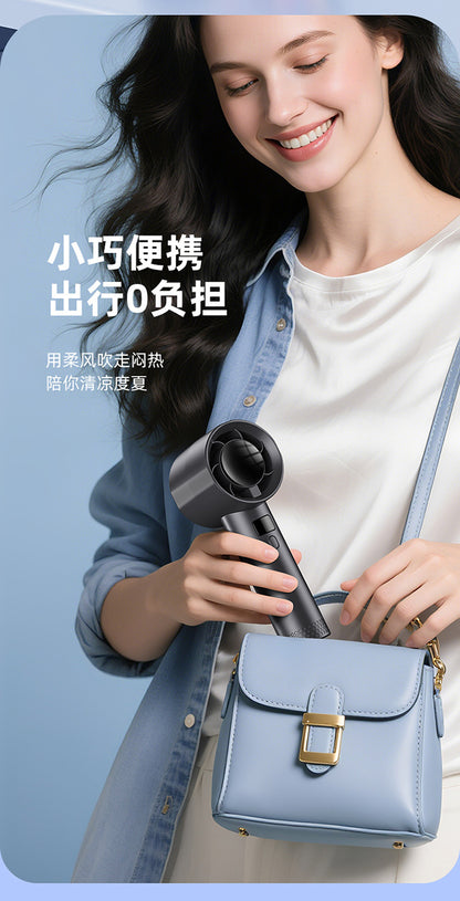 New Cross-Border High-Speed Small Fan Portable Student Desktop Fan Outdoor USB Digital Display Handheld Small Fan