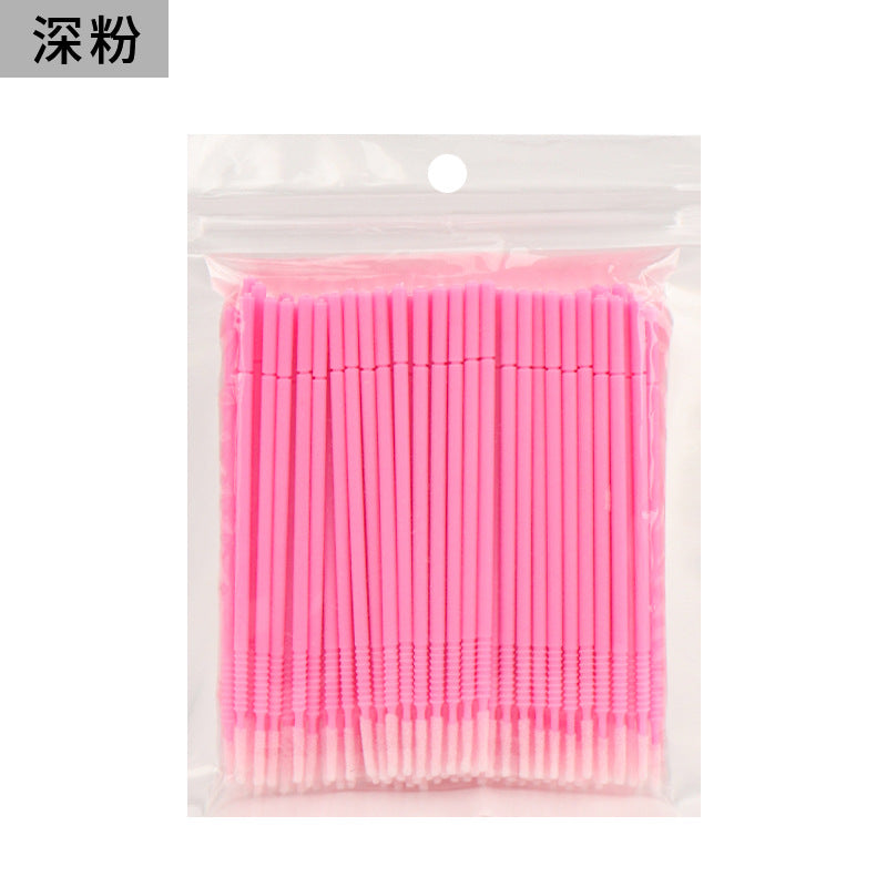 New wholesale long head cotton swab eyelash tattoo nail cleaning cotton swab eyelash disposable long thread cotton swab