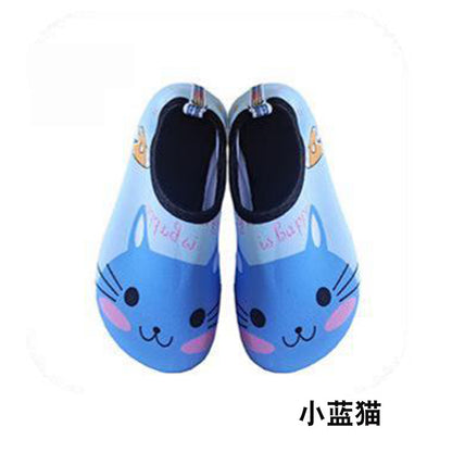 Cartoon Children's Beach Shoes Hard Sole Wading Shoes Diving Equipment Snorkeling Shoes and Socks Barefoot Swimming Shoes Diving Socks Quick-drying
