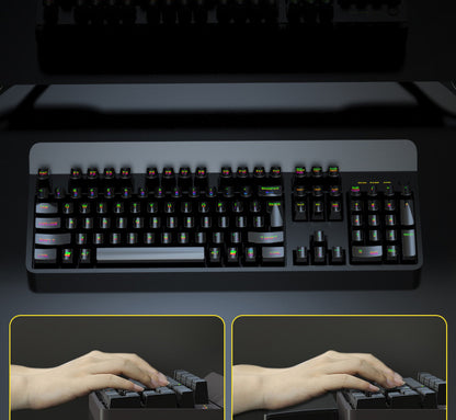 Mechanical Keyboard Hand-held Mouse Wrist Pad Desktop Palm-held Storage Box Female Office Typing Wrist Pad 87 Key Code Word