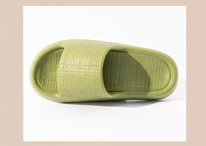 Thick-Soled Sandals for Women 2025 New Summer Home Indoor Bathing Non-Slip Simple Shit-Stepping Couple Slippers for Men