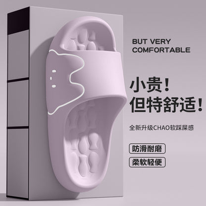 Cross-Border Online Sales Slippers for Men Summer 2025 New Indoor Home Non-Slip Silent Thick-Soled Cute Sandals for Women