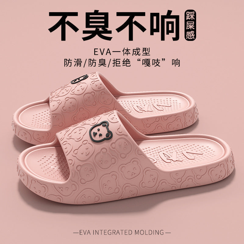 Eva Sandals for Women Summer Home Bathroom Non-Slip Thick Sole Non-Stinky Feet Outer Wear Slippers Wholesale Couple Men