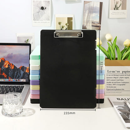 Plastic board folder file box copy writing board storage box A4 data box PP transparent office supplies finishing box