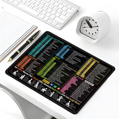 Excel English Shortcut Keys Cross-Border Mouse Pad Customized Ip Office Large Computer Notebook Special Small Table Pad
