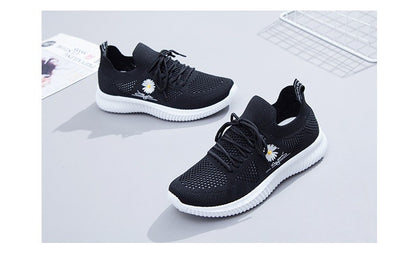 Mesh Shoes Women's Shoes 2023 New Autumn Breathable sneaker Women's Mesh Casual White Shoes Casual Slip-on