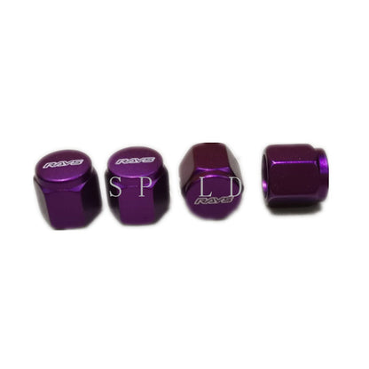 Automobile tire valve cap tire valve cap aluminum alloy explosion-proof valve core cover decorative cap 4 pieces