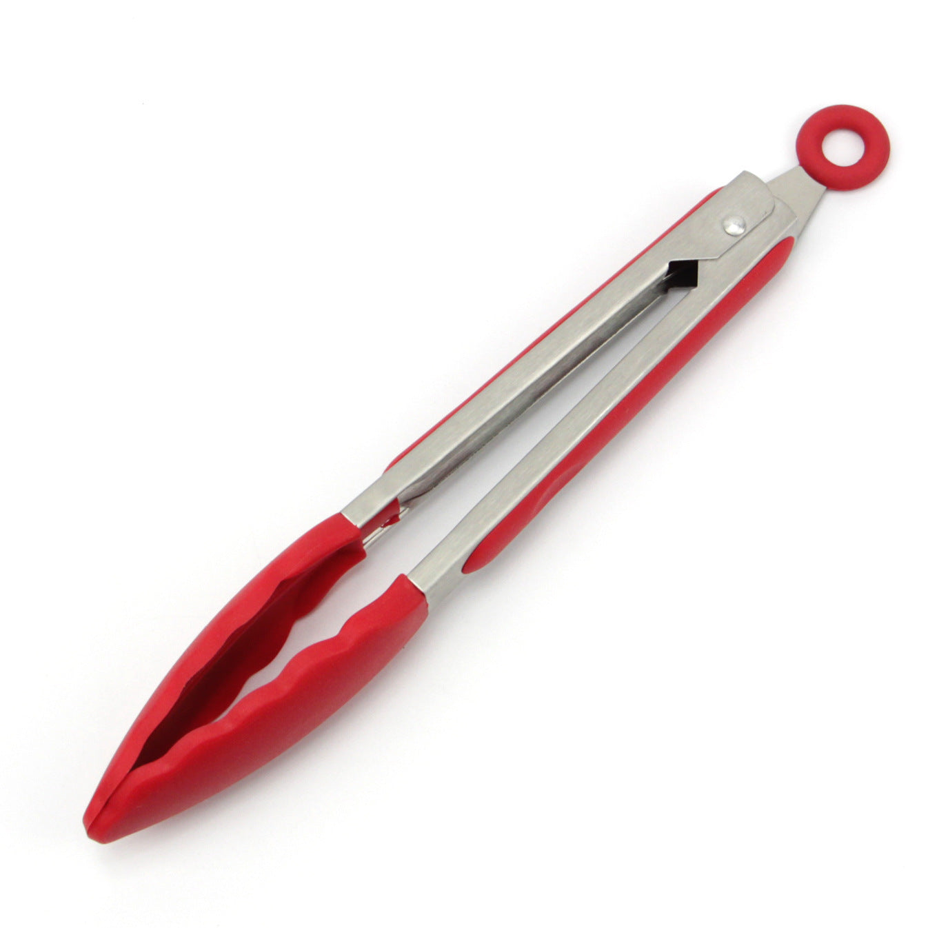 Cross-Border High-Temperature Resistant Steak Grilling Tongs 430 Stainless Steel Anti-Scalding Thickened Barbecue Tongs Kitchen Tools Food Tongs
