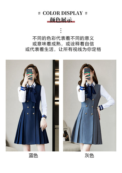 Kindergarten teacher garden clothes interview clothing dress suit group kindergarten teacher fashion temperament early education overalls women