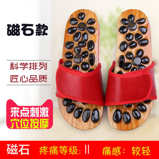 Summer Home Foot Acupoint Magnetic Therapy Massage Men's Slippers Indoor Non-Slip Wear-Resistant Acupressure Health Massage Slippers for Women by PDG ibma