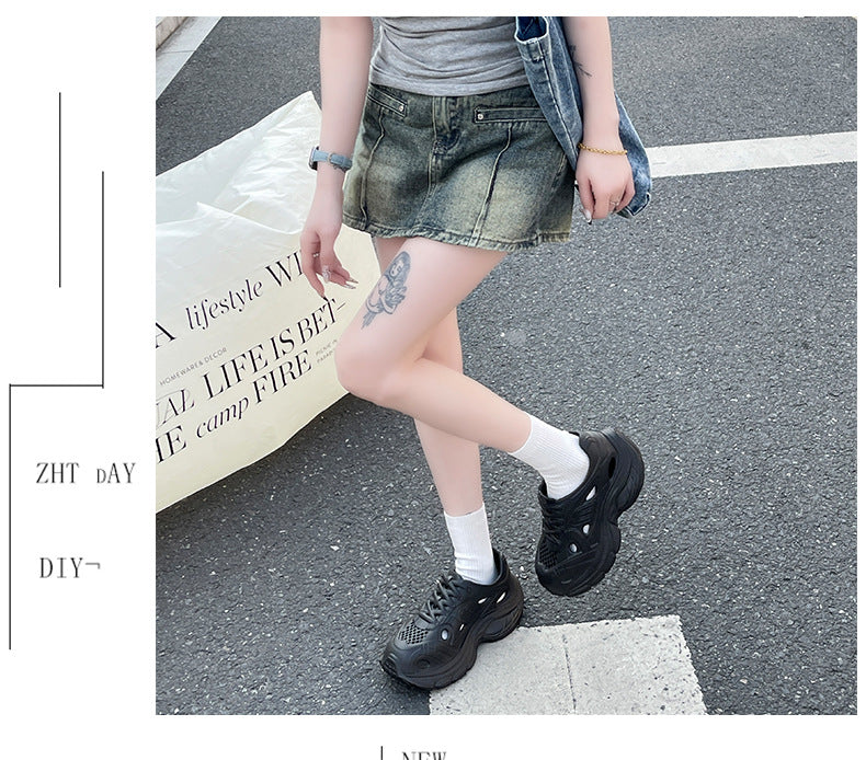 New Style Eva Thickened 5cm Height-Increasing Soft Sole Comfortable Versatile Dad Shoes Outdoor Closed-Toe Sandals for Couples