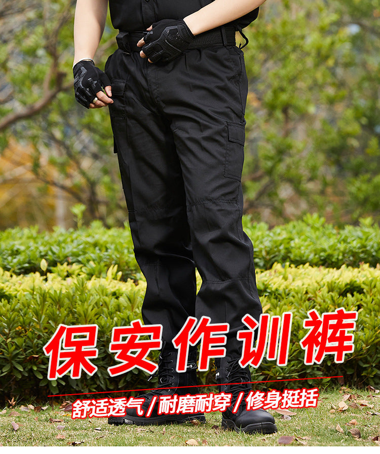 Spring and Autumn Security Training Pants Black Male Military Fan Pants Duty Summer Thin Special Forces Tactical Special Training Overalls