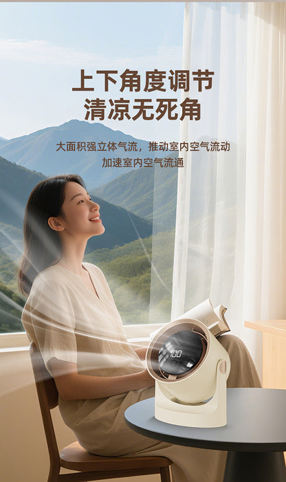 New Desktop Small Fan Rechargeable Small Circulation Fan Home Dormitory Wall-Mounted Long-Life Mini Fan