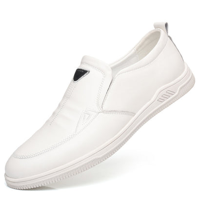 Summer Leather Shoes for Men, Casual Hollow Breathable Clogs, Soft Sole, Soft Mesh Shoes, Foreign Style Men's Shoes, Drop Shipping